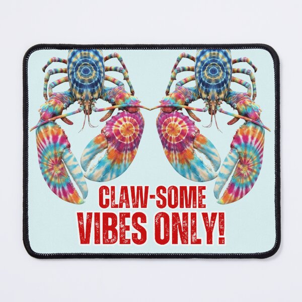 Item preview, Claw-some Vibes Only Tie Dye Lobster Graphic designed and sold by SilverSeaBKK.