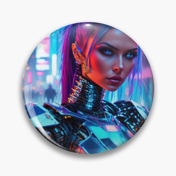 Item preview, Pure Action Neon Cyberpunpunk Lady 1 designed and sold by 3dvirtualand.