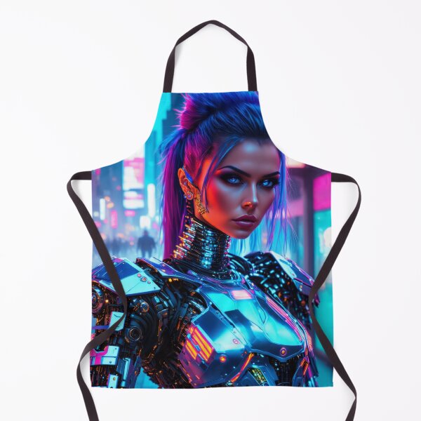 Item preview, Pure Action Neon Cyberpunpunk Lady 1 designed and sold by 3dvirtualand.