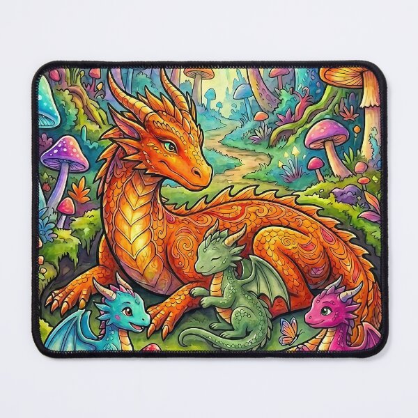 Item preview, Mother Dragon and Baby Dragon designed and sold by PP&RAINBOW SHOP.
