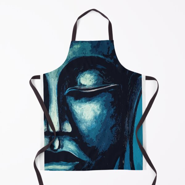 Item preview, Blue Buddha Pattern Face  designed and sold by artbundleindia.