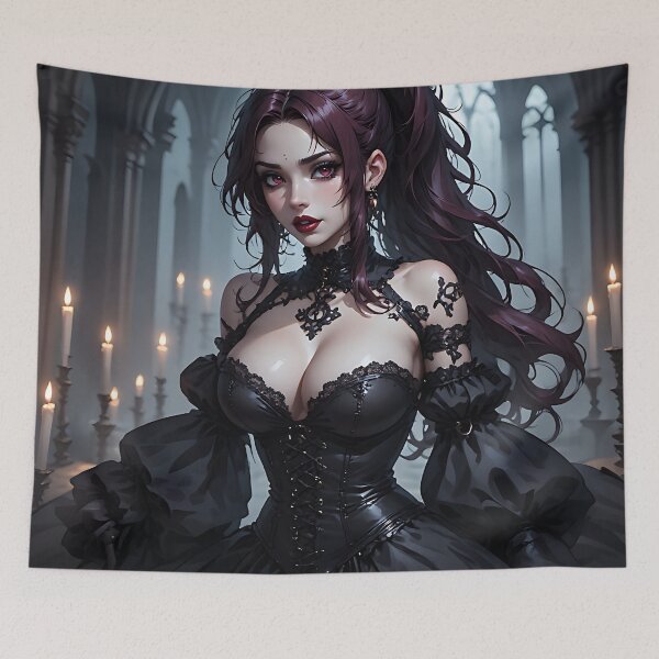 Item preview, Hot Halloween Anime Goth Girl Waifu 180 designed and sold by Your New Fixation.