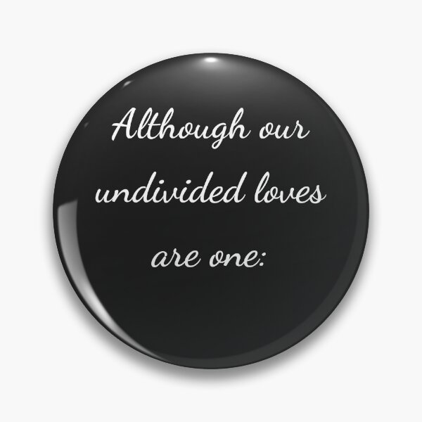 Item preview, "Although our undivided loves are one:" - handwriting white designed and sold by ariksworld.
