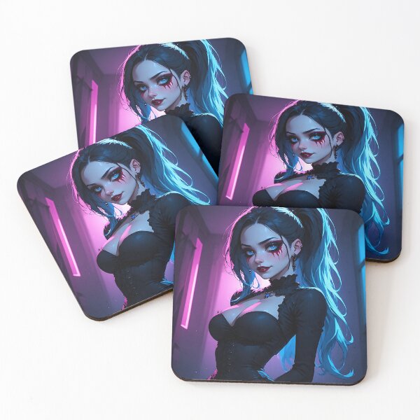 Item preview, Hot Halloween Anime Goth Girl Waifu 181 designed and sold by Your New Fixation.