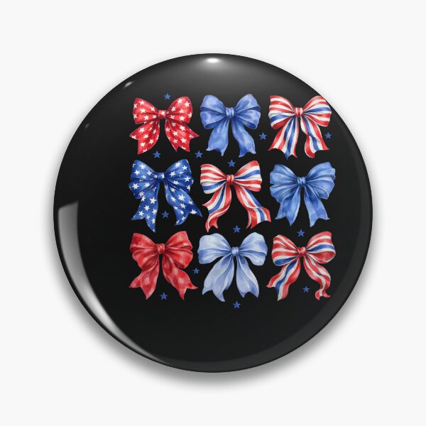 Item preview, Coquette Bow in Red White Blue Patriotic 4th of July Girls designed and sold by FrankIsabel.