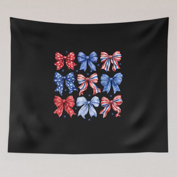 Item preview, Coquette Bow in Red White Blue Patriotic 4th of July Girls designed and sold by FrankIsabel.