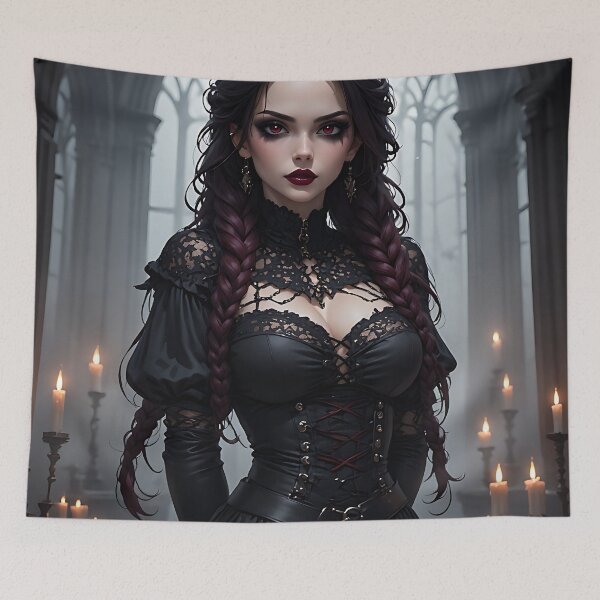 Item preview, Hot Halloween Anime Goth Girl Waifu 187 designed and sold by Your New Fixation.
