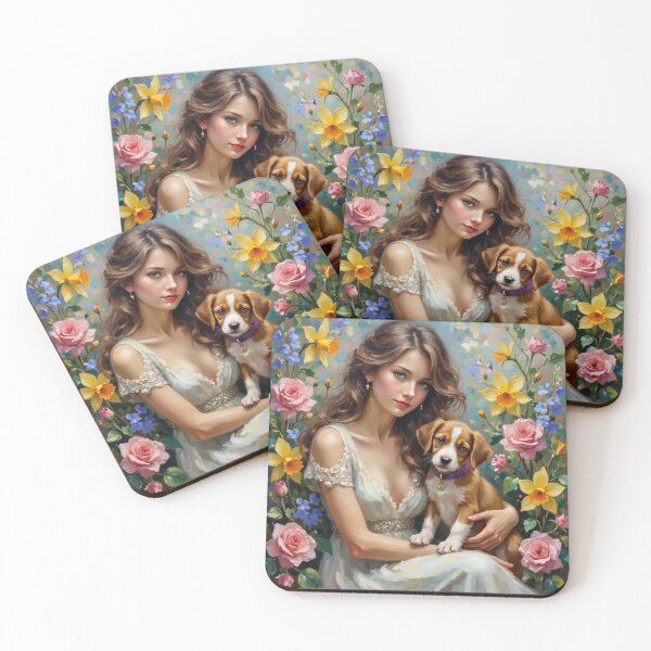 Item preview, Puppy Love Cosmic Canine Companions Memorial Love is Furever Art designed and sold by highvibz72.