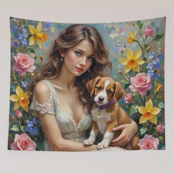 Item preview, Puppy Love Cosmic Canine Companions Memorial Love is Furever Art designed and sold by highvibz72.