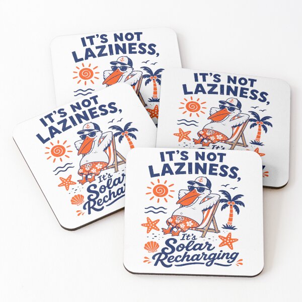 Item preview, Its Not Laziness Its Solar Recharging Funny Summer Pelican Beach Vacation designed and sold by FloroFablem.