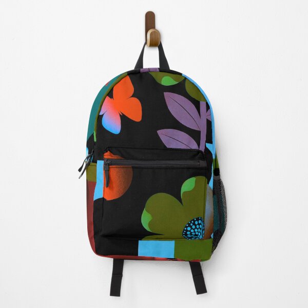 Item preview, Midnight Neon Garden | Retro Futuristic Floral Art designed and sold by joycrysstudio.