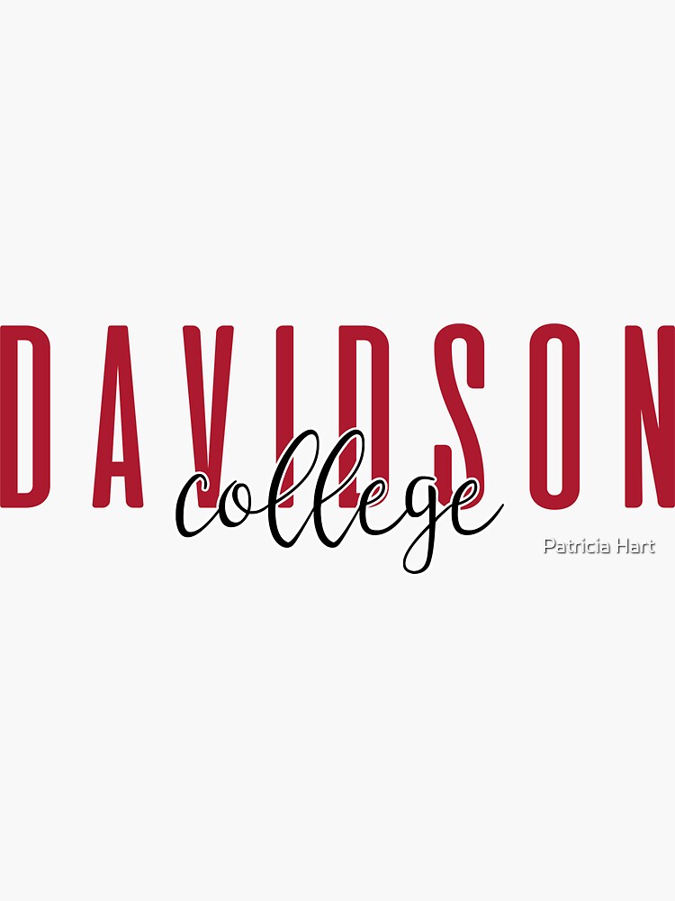 "Davidson College" Sticker by patriciahart13 Redbubble