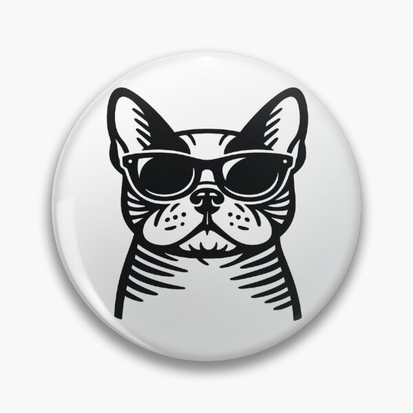 Item preview, Cool French Bulldog with Black Sunglasses Art - Cute Dog Illustration designed and sold by myforestfog.