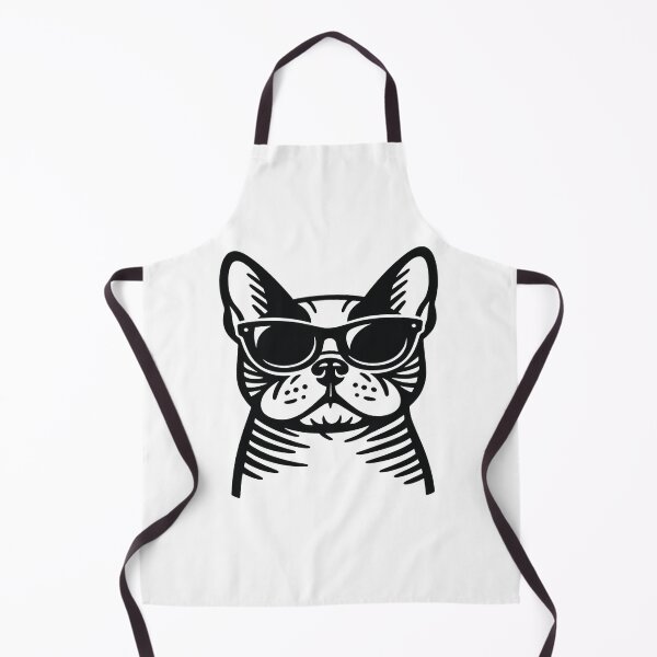Item preview, Cool French Bulldog with Black Sunglasses Art - Cute Dog Illustration designed and sold by myforestfog.