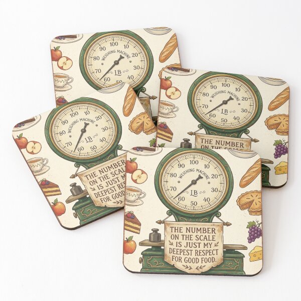 Item preview, Vintage Weighing Scale Funny Food Respect Quote designed and sold by TaiwanMemory.