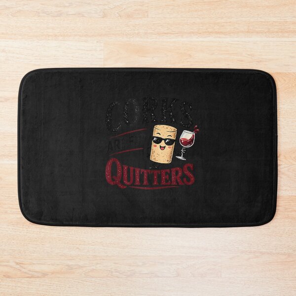 Item preview, Corks are for Quitters Funny Cork Cartoon Wine Drinking Tank Top designed and sold by FrankIsabel.