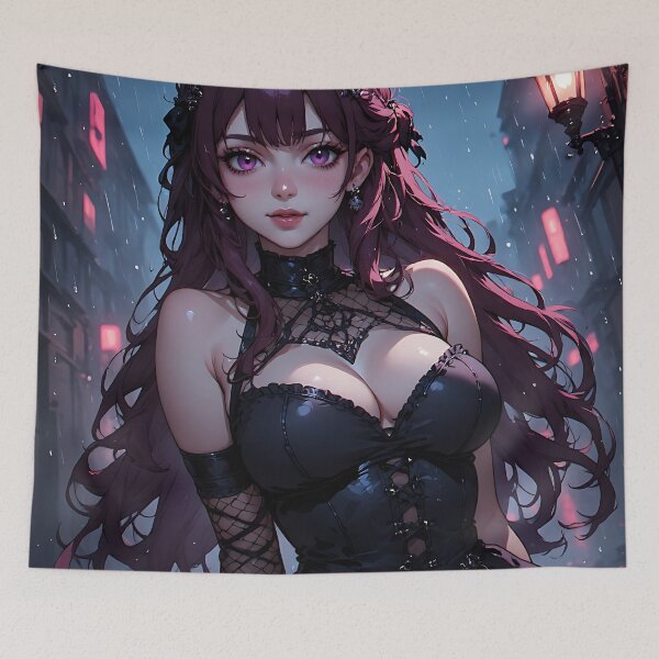 Item preview, Hot Halloween Anime Goth Girl Waifu 194 designed and sold by Your New Fixation.