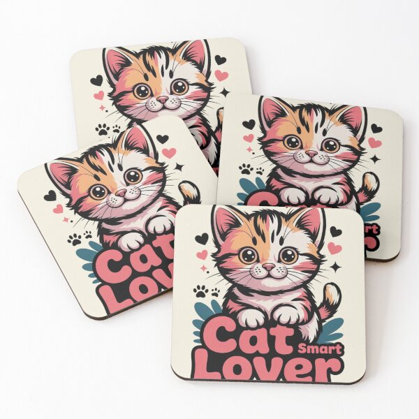Item preview, Cat Smart Lover Cartoon Kitten designed and sold by Lopez-Design.