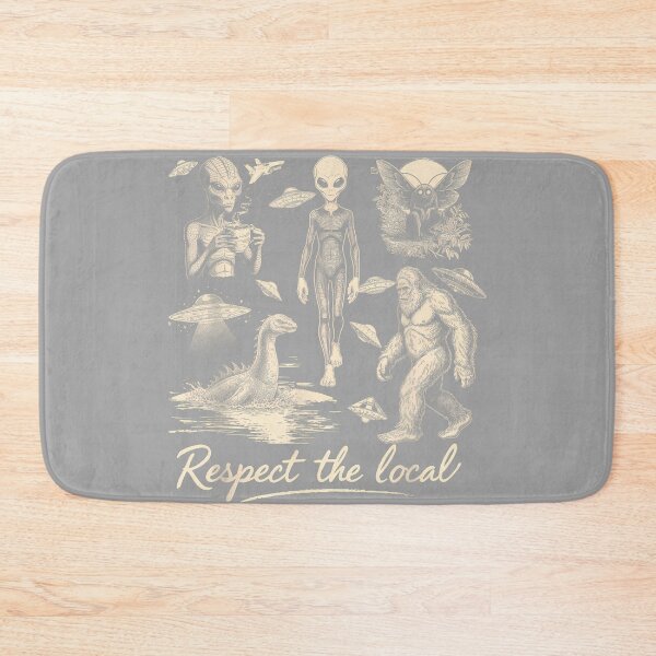 Item preview, Bigfoot Wendigo Cryptid UFO Hunting Alien Respect The Local designed and sold by GreggRoss.