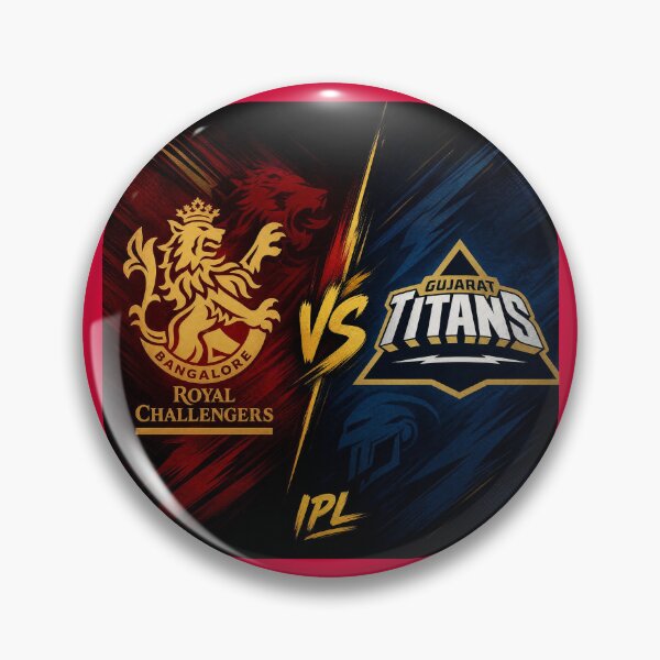 Item preview, Royal Challengers Bangalore vs Gujarat Titans – IPL Rivalry Tee designed and sold by Crick-Art.