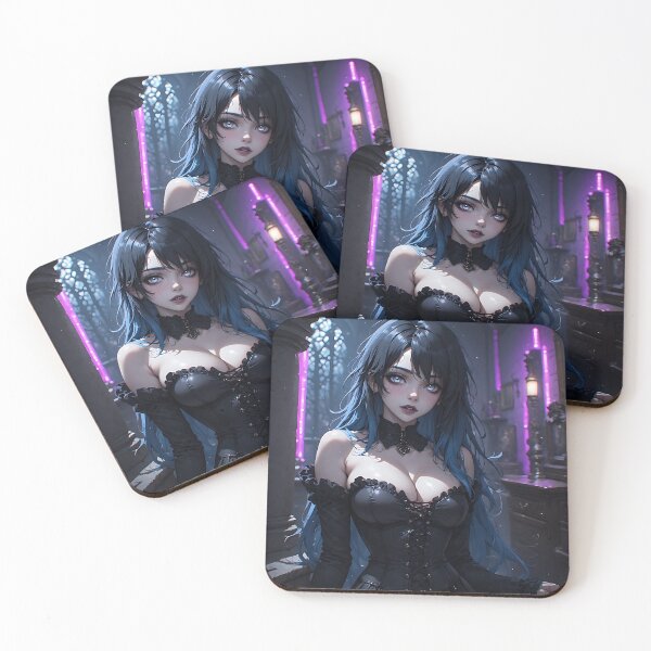 Item preview, Hot Halloween Anime Goth Girl Waifu 200 designed and sold by Your New Fixation.