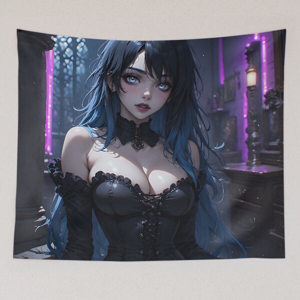 Item preview, Hot Halloween Anime Goth Girl Waifu 200 designed and sold by Your New Fixation.