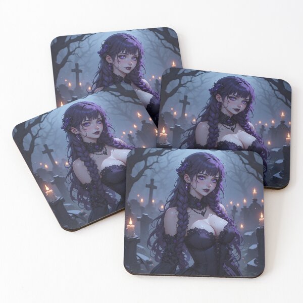 Item preview, Hot Halloween Anime Goth Girl Waifu 202 designed and sold by Your New Fixation.