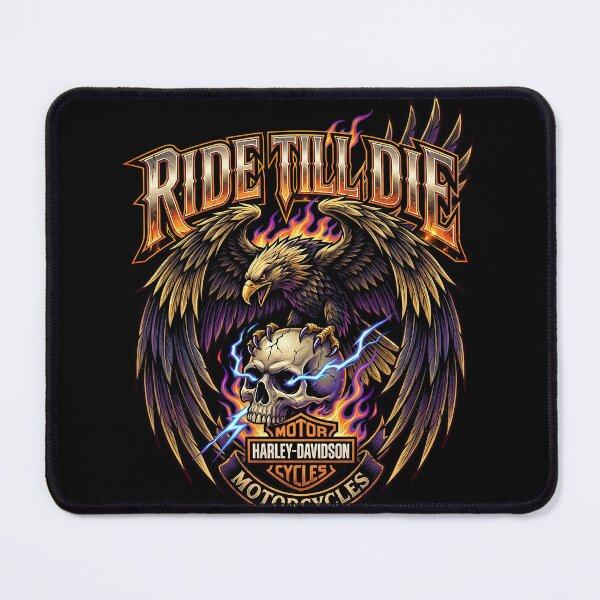 Item preview, Ride Till Die Harley Davidson Road Warrior Motorcycle Artwork designed and sold by enzoade.