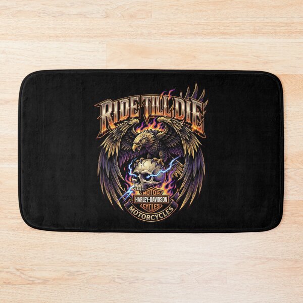 Item preview, Ride Till Die Harley Davidson Road Warrior Motorcycle Artwork designed and sold by enzoade.
