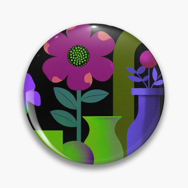 Item preview, Electric Violet Bloom | Neon Fantasy Botanical Art designed and sold by joycrysstudio.