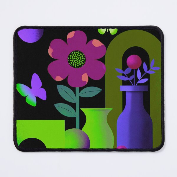 Item preview, Electric Violet Bloom | Neon Fantasy Botanical Art designed and sold by joycrysstudio.