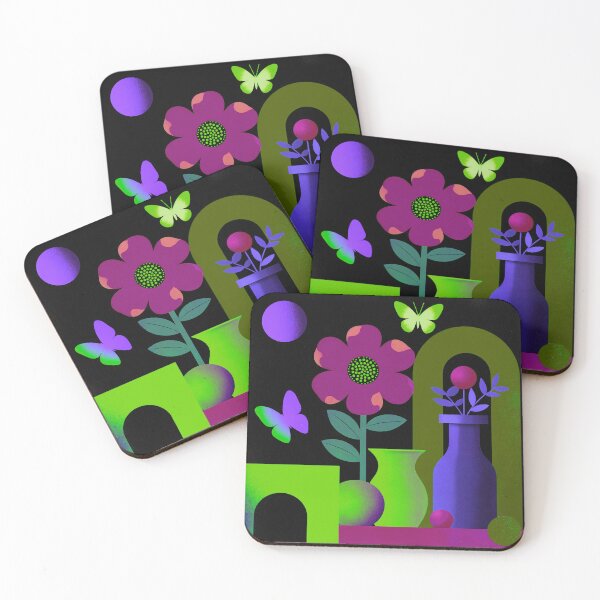 Item preview, Electric Violet Bloom | Neon Fantasy Botanical Art designed and sold by joycrysstudio.
