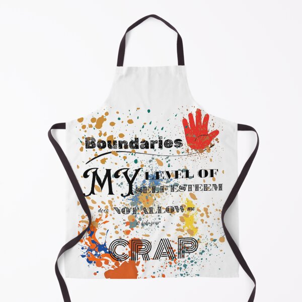 Item preview, Boundaries My Level Of Self Esteem Quote designed and sold by GraphixByHub.