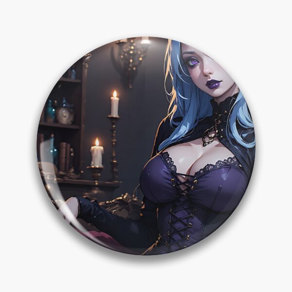 Item preview, Hot Halloween Anime Goth Girl Waifu 204 designed and sold by Your New Fixation.