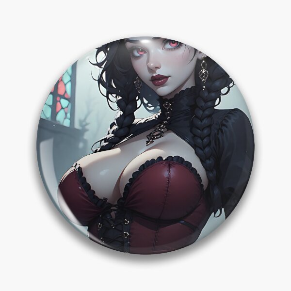 Item preview, Hot Halloween Anime Goth Girl Waifu 205 designed and sold by Your New Fixation.