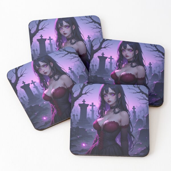 Item preview, Hot Halloween Anime Goth Girl Waifu 206 designed and sold by Your New Fixation.