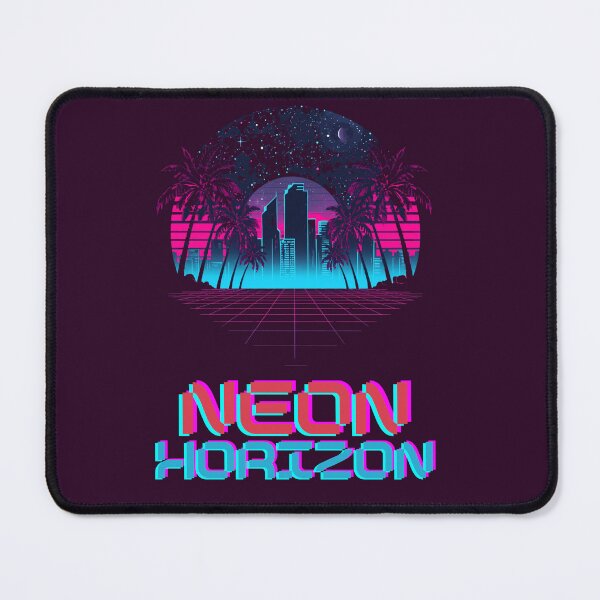 Item preview, Neon Horizon T-shirt for women and man loving retro synthwave designed and sold by Lopez-Design.