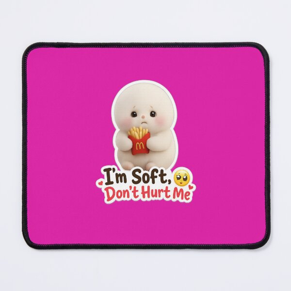 Item preview, I’m Soft Don’t Hurt Me Cute Sticker designed and sold by MoodPopz Studio.