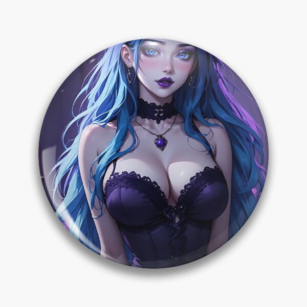 Item preview, Hot Halloween Anime Goth Girl Waifu 207 designed and sold by Your New Fixation.
