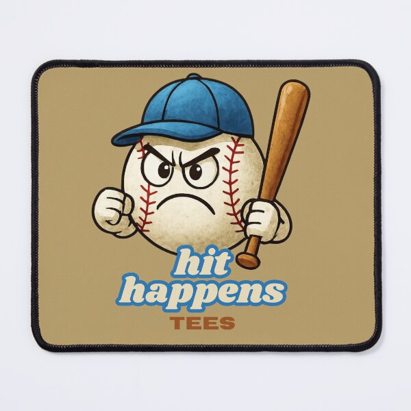 Item preview, Hit Happens Tees T-shirt Funny fir Baseball Lovers designed and sold by Lopez-Design.