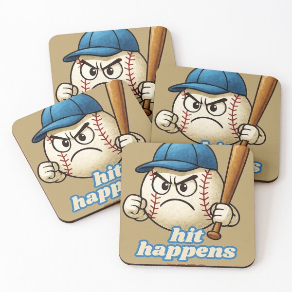 Item preview, Hit Happens Tees T-shirt Funny fir Baseball Lovers designed and sold by Lopez-Design.