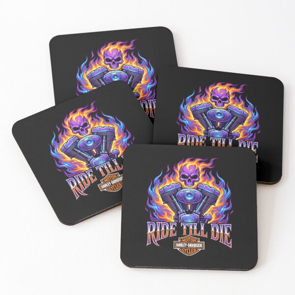 Item preview, Ride Till Die Harley Davidson Bold Motorcycle Lifestyle Artwork designed and sold by enzoade.