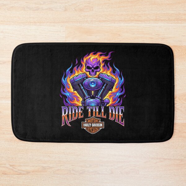 Item preview, Ride Till Die Harley Davidson Bold Motorcycle Lifestyle Artwork designed and sold by enzoade.