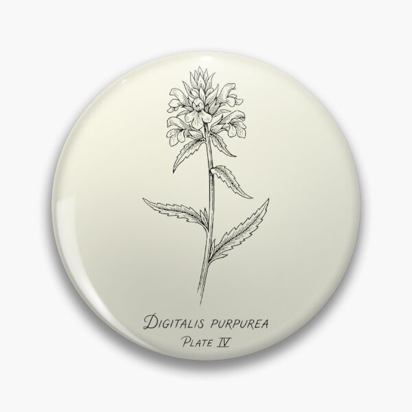 Item preview, Vintage Digitalis Purpurea Botanical Line Art designed and sold by Opal Aura .