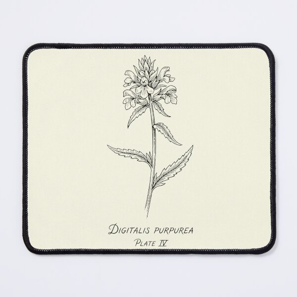 Item preview, Vintage Digitalis Purpurea Botanical Line Art designed and sold by Opal Aura .