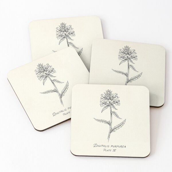 Item preview, Vintage Digitalis Purpurea Botanical Line Art designed and sold by Opal Aura .