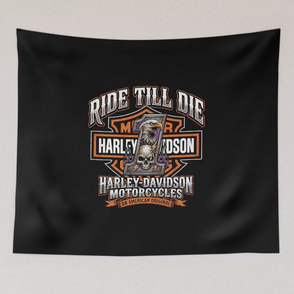 Item preview, Ride Till Die Harley Davidson Freedom Road Graphic designed and sold by enzoade.
