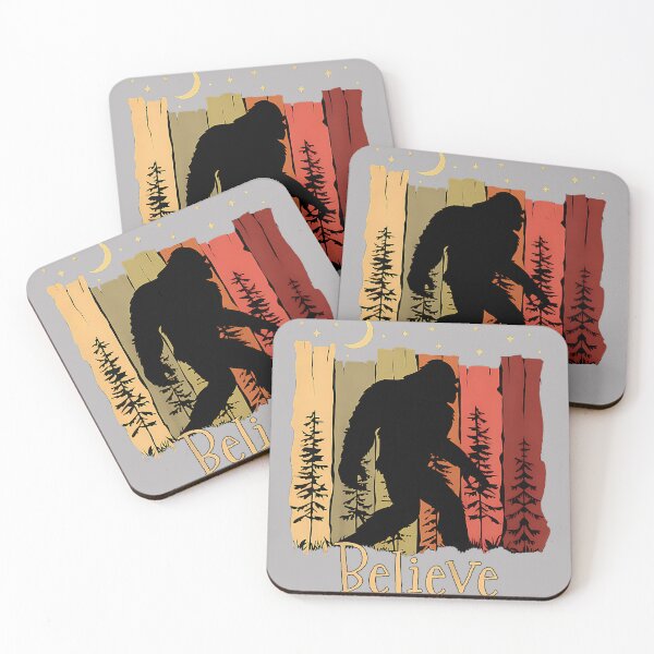 Item preview, Bigfoot with Trees Moon Stars Sasquatch Believe Bigfoot designed and sold by GreggRoss.