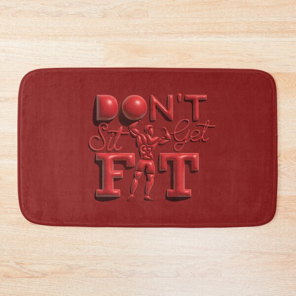 Item preview, Don't Sit Get Fit – Bold 3D Gym Motivation Fitness Workout Graphic Design designed and sold by DERA RAY.