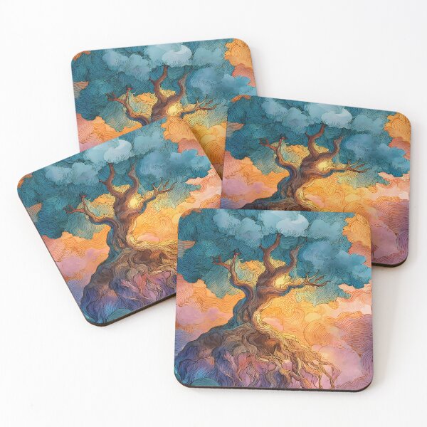 Item preview, Mystical Tree of Life Floating in the Clouds designed and sold by jo-e-basta.